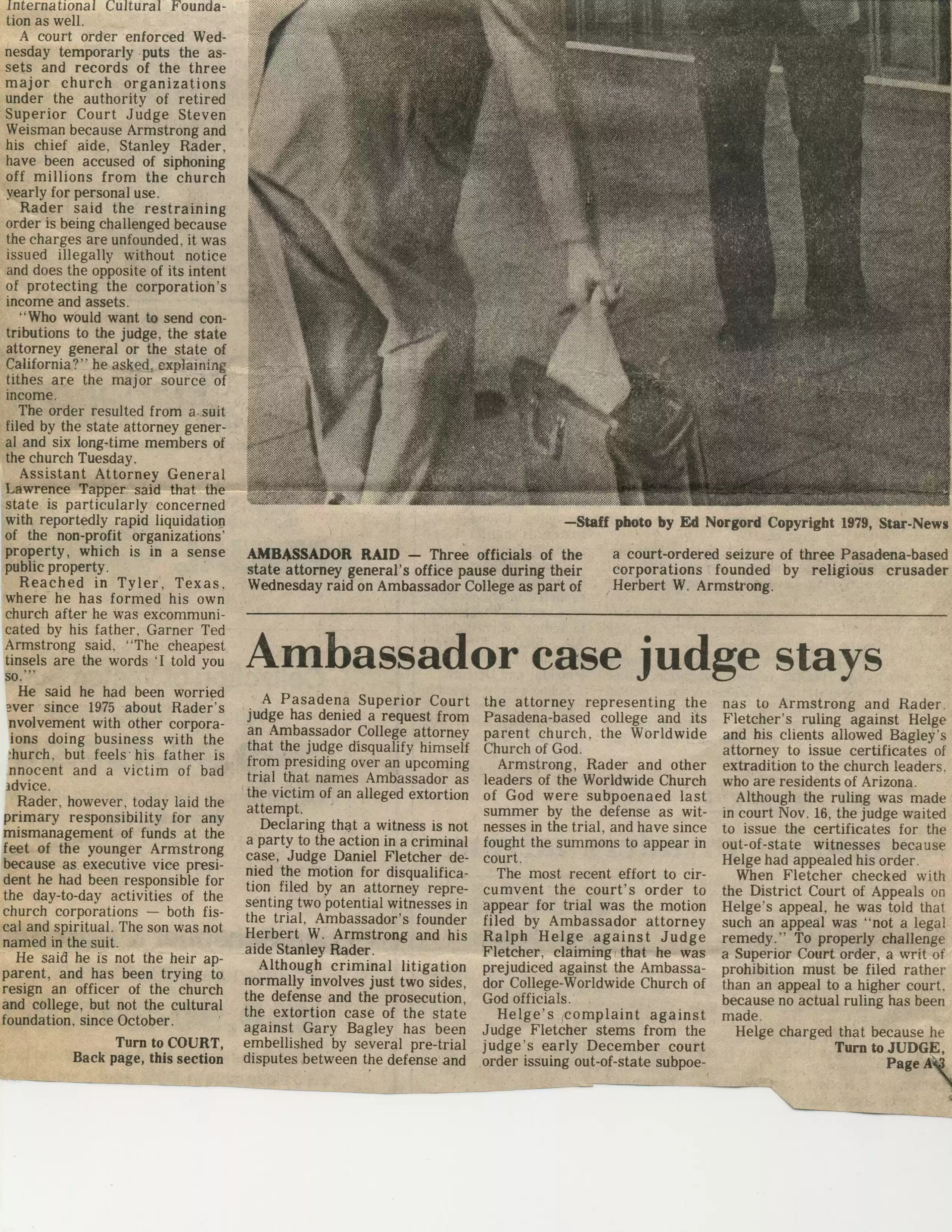 4. Pasadena Star News, 1-4-79
